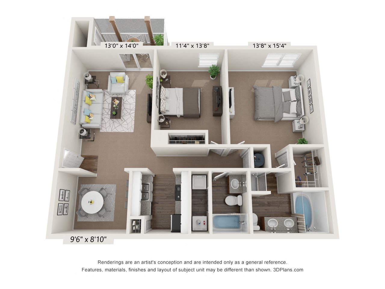 Two Bedroom, Two Bath Apartment in Montgomery